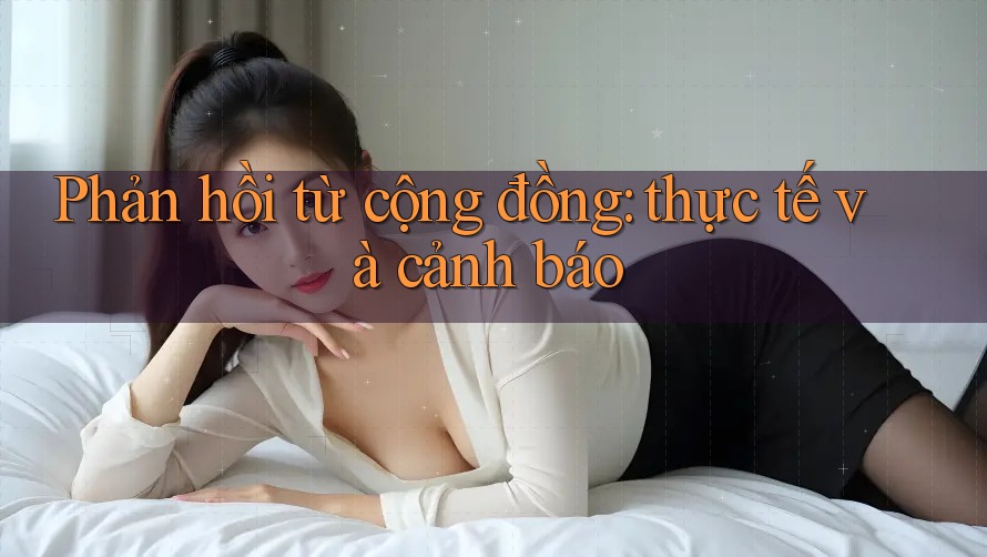 Phản hồi từ cộng đồng - thực tế và cảnh báo Phản hồi từ cộng đồng - thực tế và cảnh báo