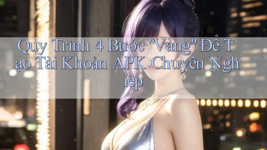 Quy Trình 4 Bước “Vàng” Để Tạo Tài Khoản APK Chuyên Nghiệp Quy Trình 4 Bước “Vàng” Để Tạo Tài Khoản APK Chuyên Nghiệp
